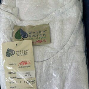 WaterSister Cotton Gauze JOEY top - WHITE NWT (OSFM)